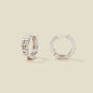 Leo Huggie Hoop Earrings Silver Collab