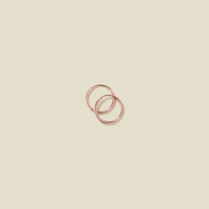 Live In Hoop Earrings Rose Gold Filled / 12mm Earring