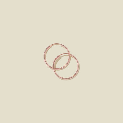 Live In Hoop Earrings Rose Gold Filled / 16mm Earring