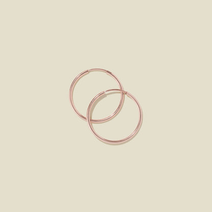 Live In Hoop Earrings Rose Gold Filled / 20mm Earring