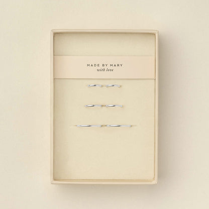 Live In Hoops Trio Set Silver Jewelry Set