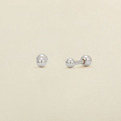 Live In Stud Earrings Silver Earring