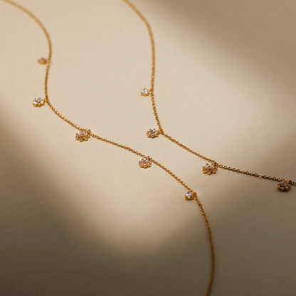 Flora Luxe Floating Necklace
