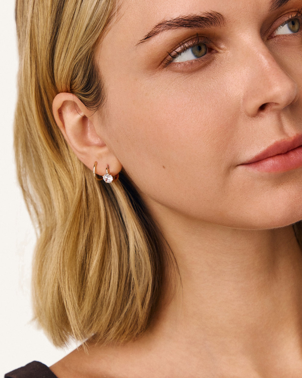Ember Huggie Hoop Earring