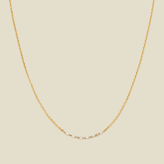 Mama Morse Code Necklace Gold Vermeil Necklace