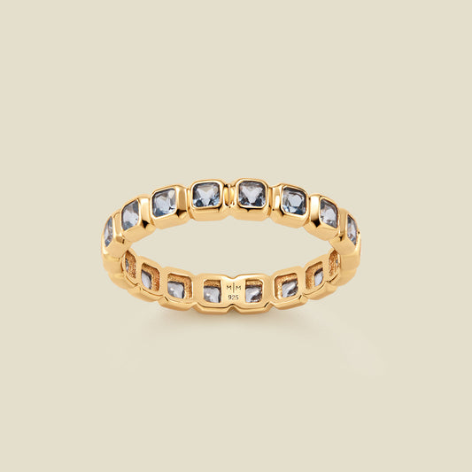 March Birthstone Eternity Ring