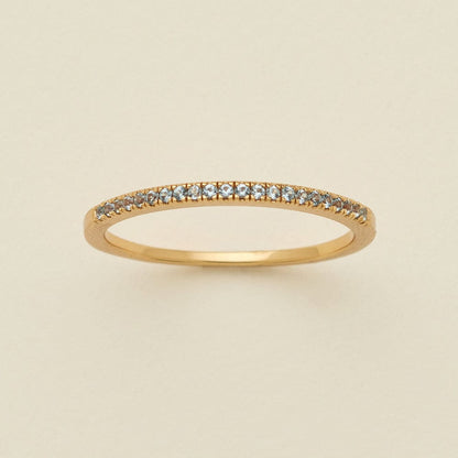 March Birthstone Stacking Ring