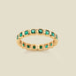 May Birthstone Eternity Ring