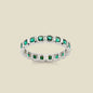 May Birthstone Eternity Ring