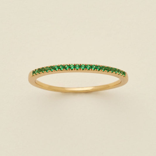 May Birthstone Stacking Ring