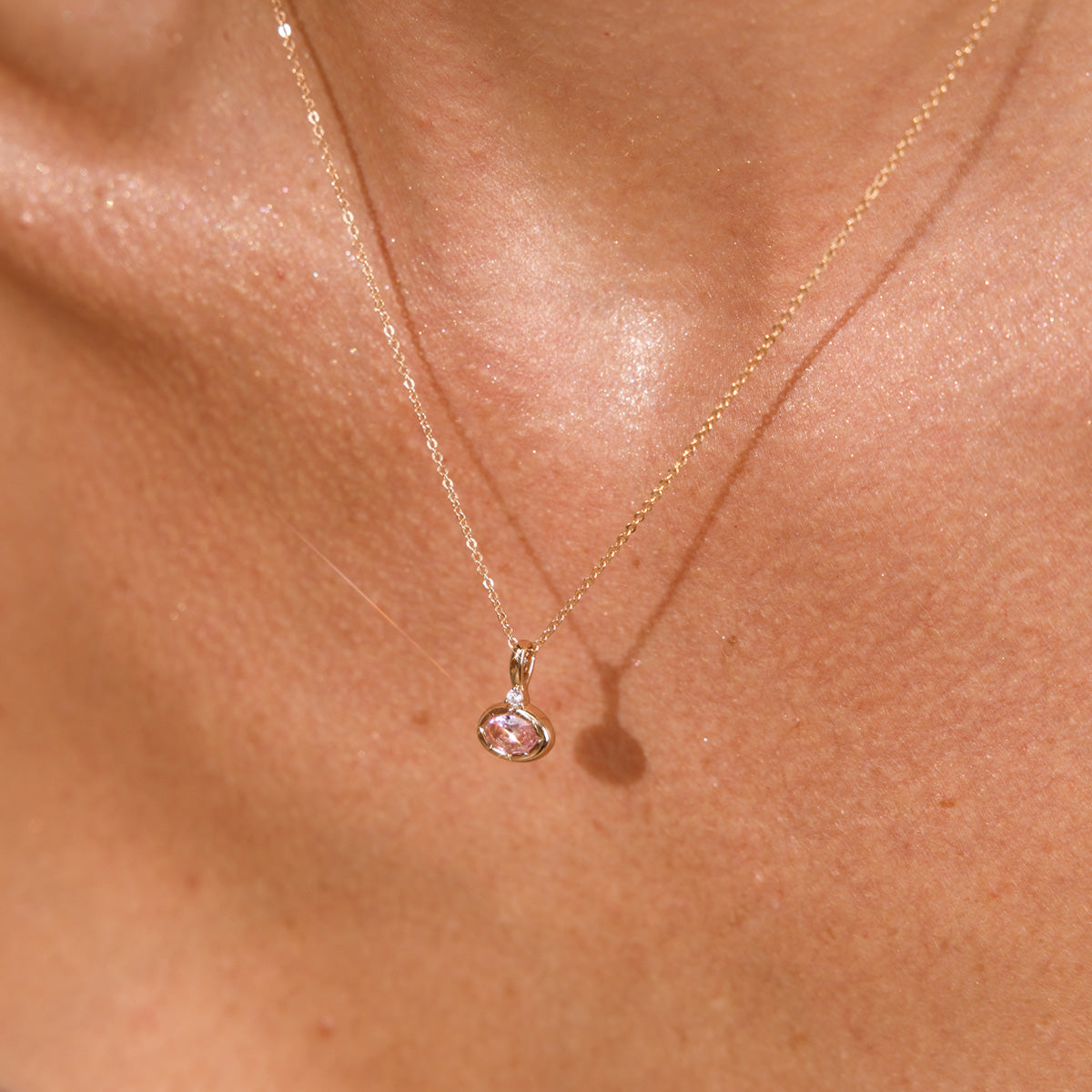 October Oval Birthstone Charm