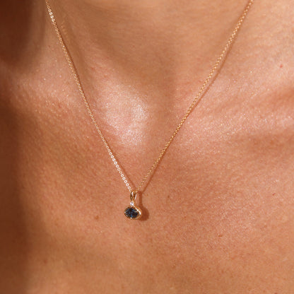 September Oval Birthstone Charm
