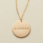 Name Disc Necklace | 3/4" Disc Necklace
