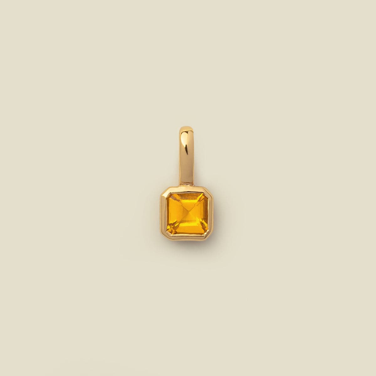 November Birthstone Charm Gold Vermeil Add Ons