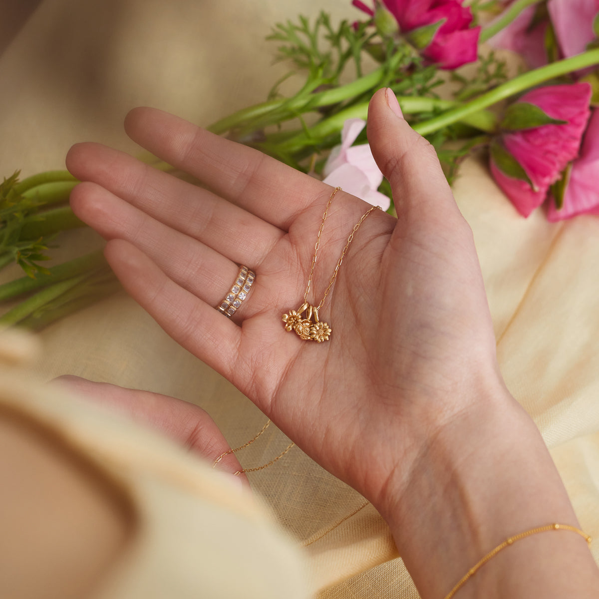 October Birth Flower Charm
