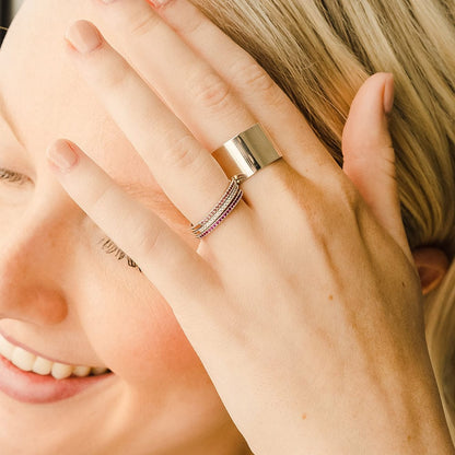 October Birthstone Stacking Ring