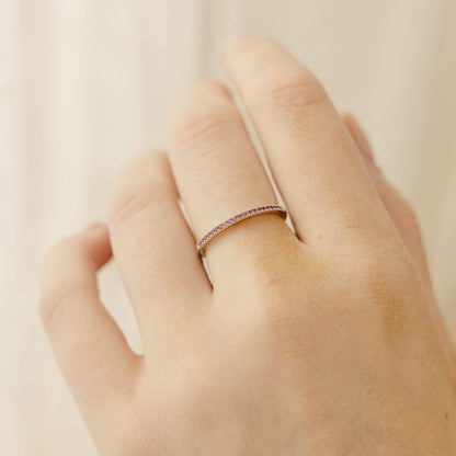 October Birthstone Stacking Ring