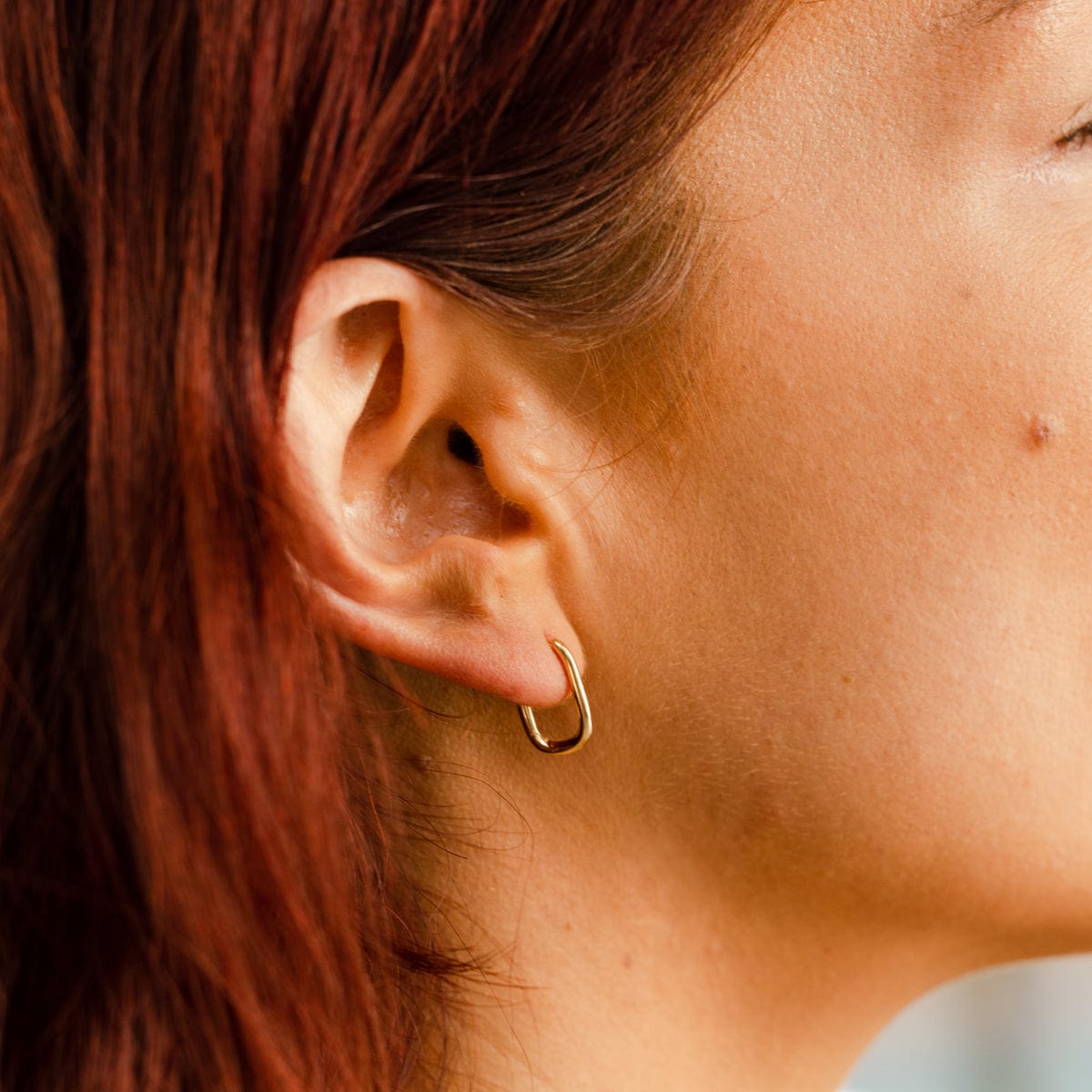 Paperclip Hoop Earrings Earring