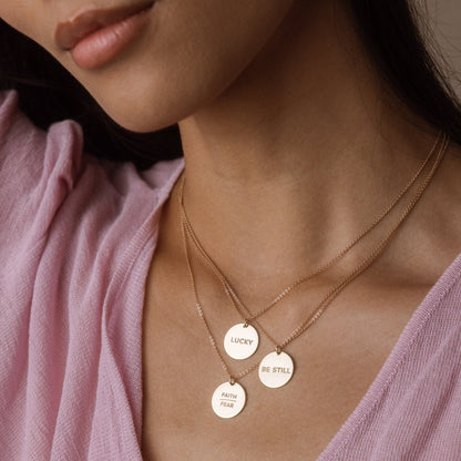 Lucky Disc Necklace