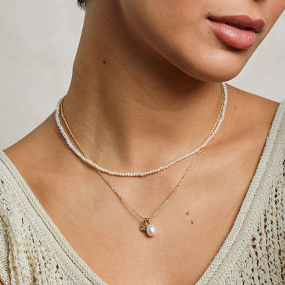 Pearl Strand Choker Necklace