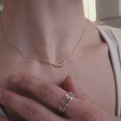 Crescent Pearl Necklace