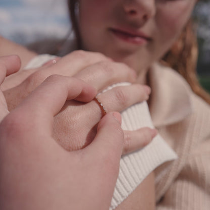 Mama Morse Code Ring