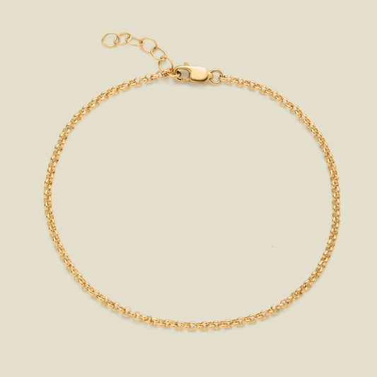 Rolo Chain Bracelet Gold Filled / 6" Bracelet