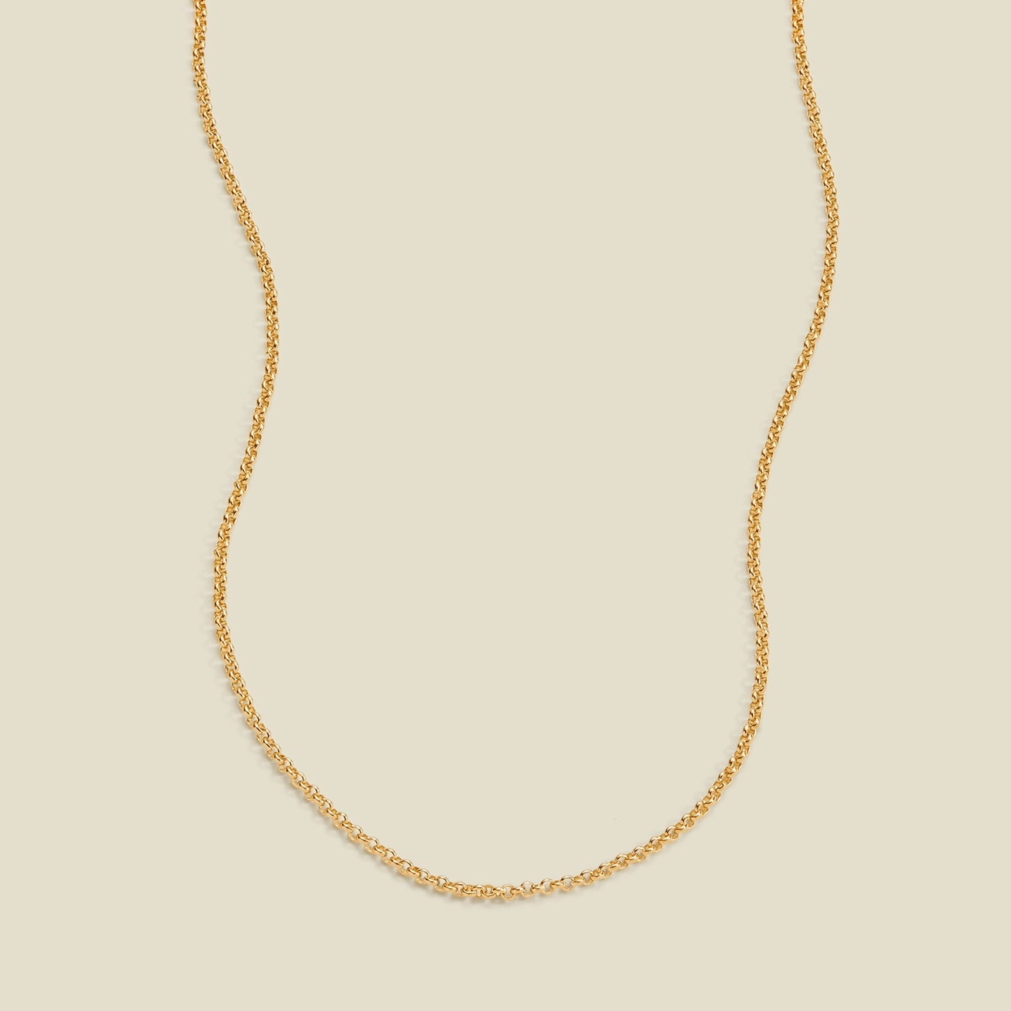 Rolo Chain Necklace Gold Filled / 16" Necklace