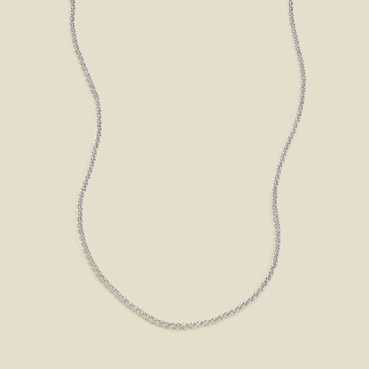 Rolo Chain Necklace Silver / 16" Necklace