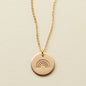 Wonder Disc Necklace Gold Filled / Rainbow / 16"-18" Necklace