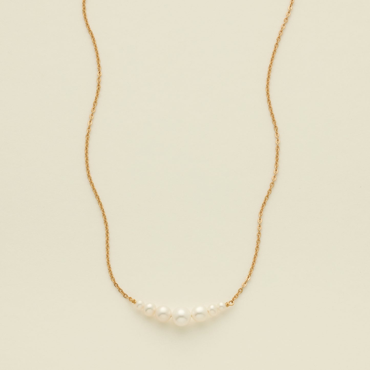Crescent Pearl Necklace