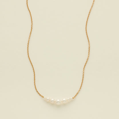 Crescent Pearl Necklace