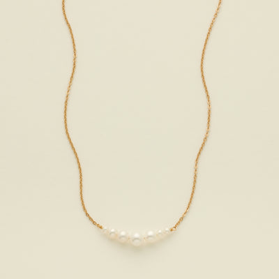 Crescent Pearl Necklace