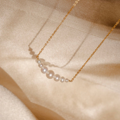 Crescent Pearl Necklace