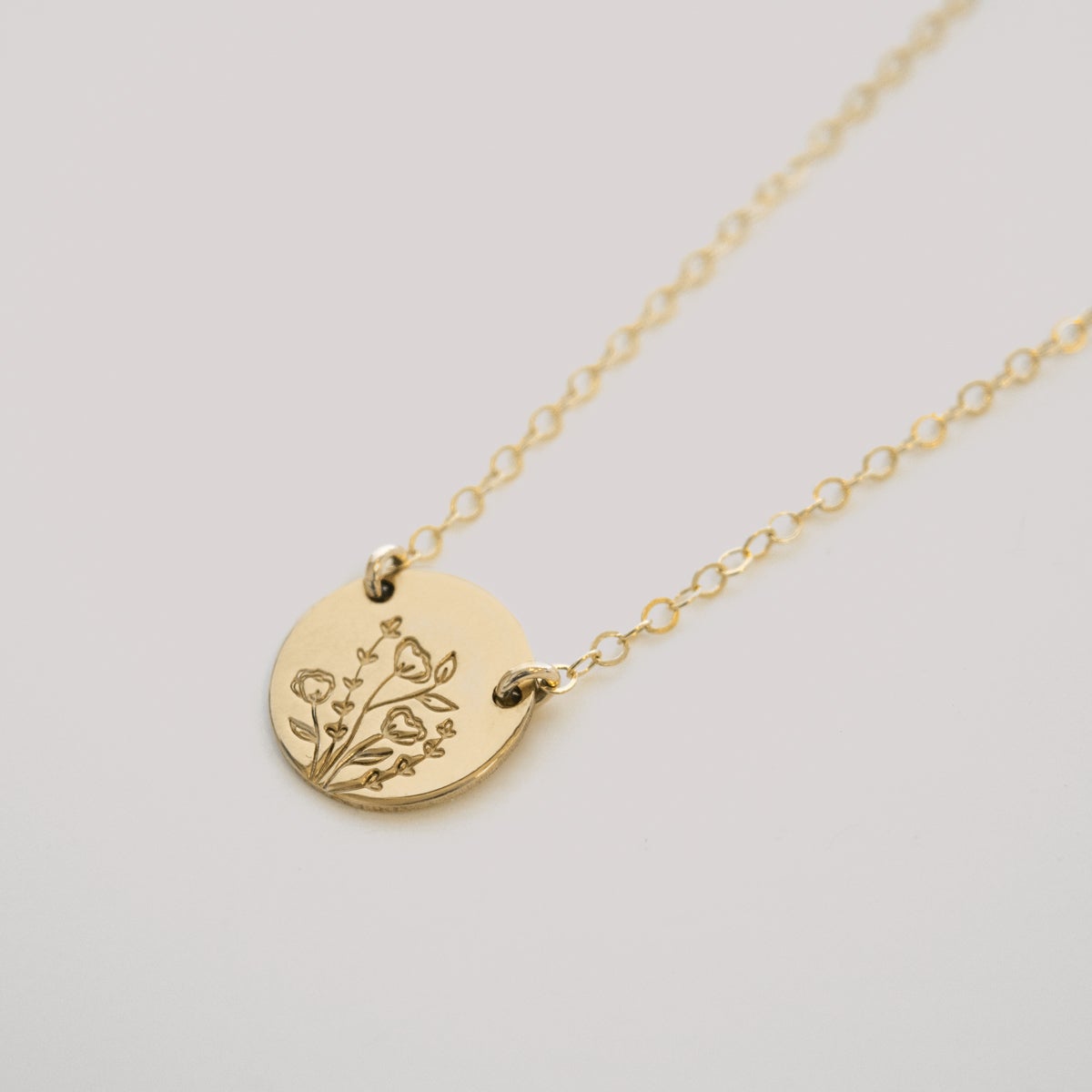 Wild Blooms Mini Zola Disc Necklace