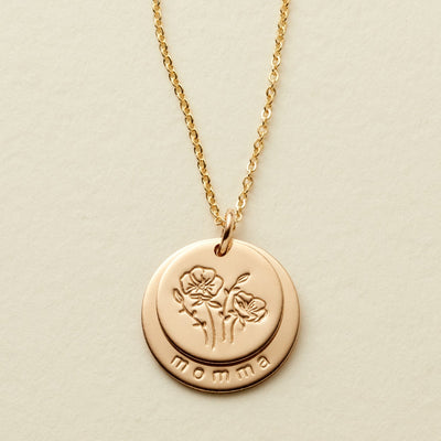 Nora Disc Necklace | 5/8