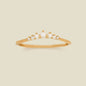Crescent Pearl and CZ Ring
