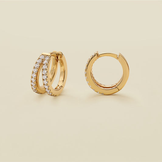 CZ Split Hoops