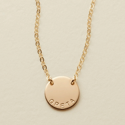 Mini Zola Disc Necklace | 1/2