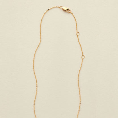Initial Disc Necklace | 1/2" Disc