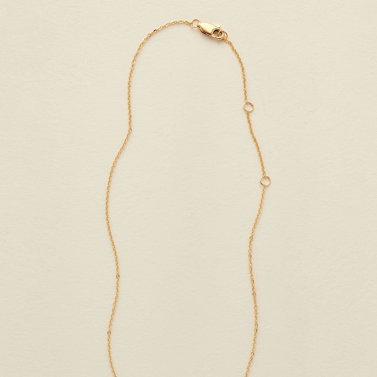 Initial Disc Necklace | 3/8" Disc