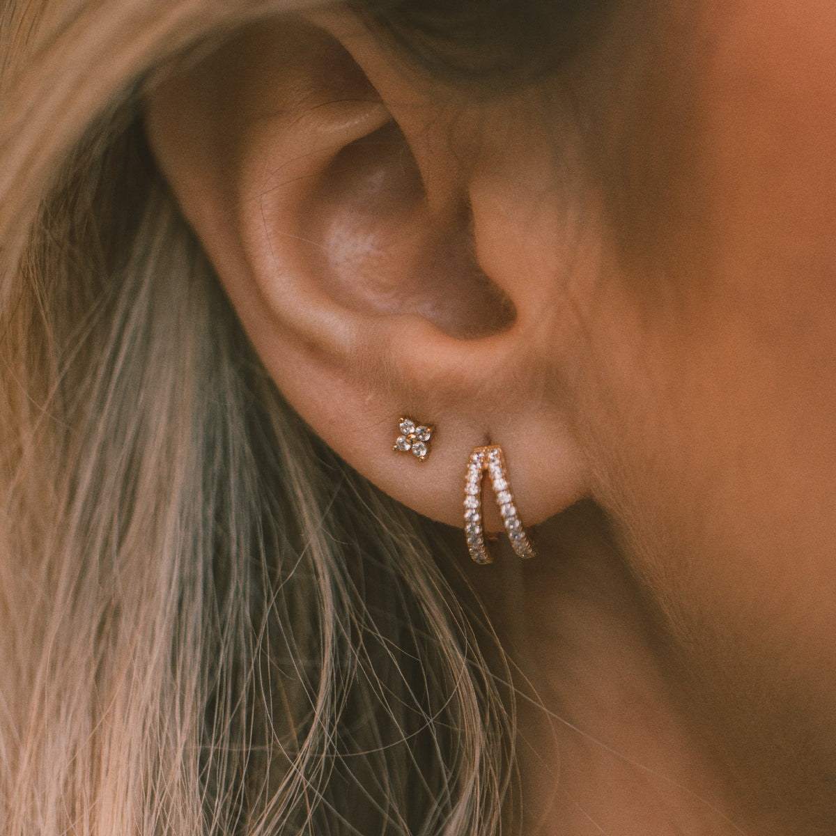 CZ Split Hoops