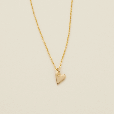 Mini Sweetheart Initial Necklace - 1/4