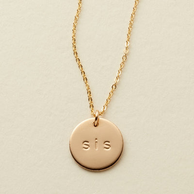 The Sis' Disc Necklace