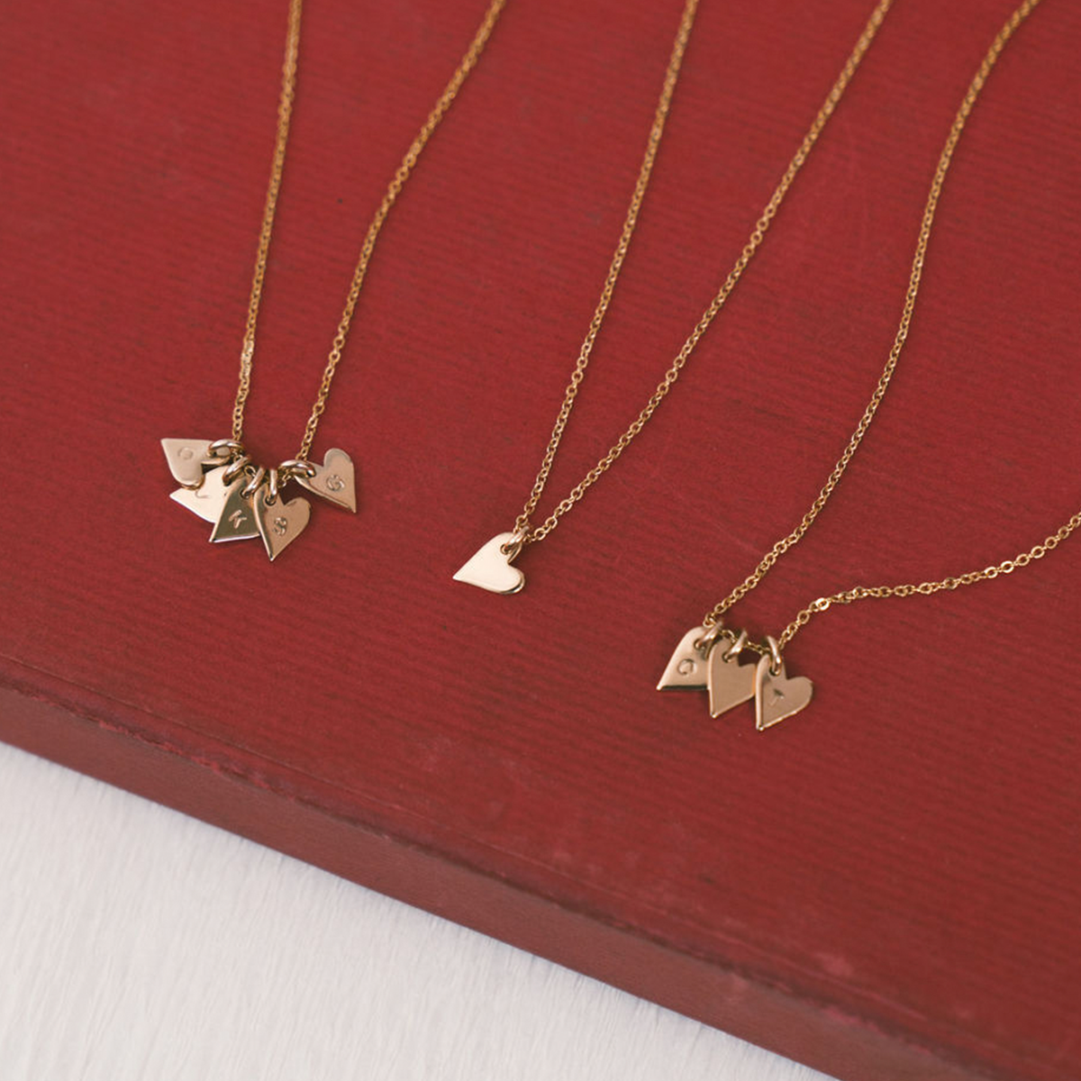 Mini Sweetheart Initial Necklace