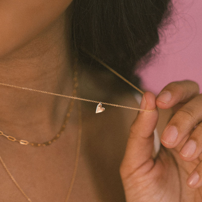 Mini Sweetheart Initial Necklace